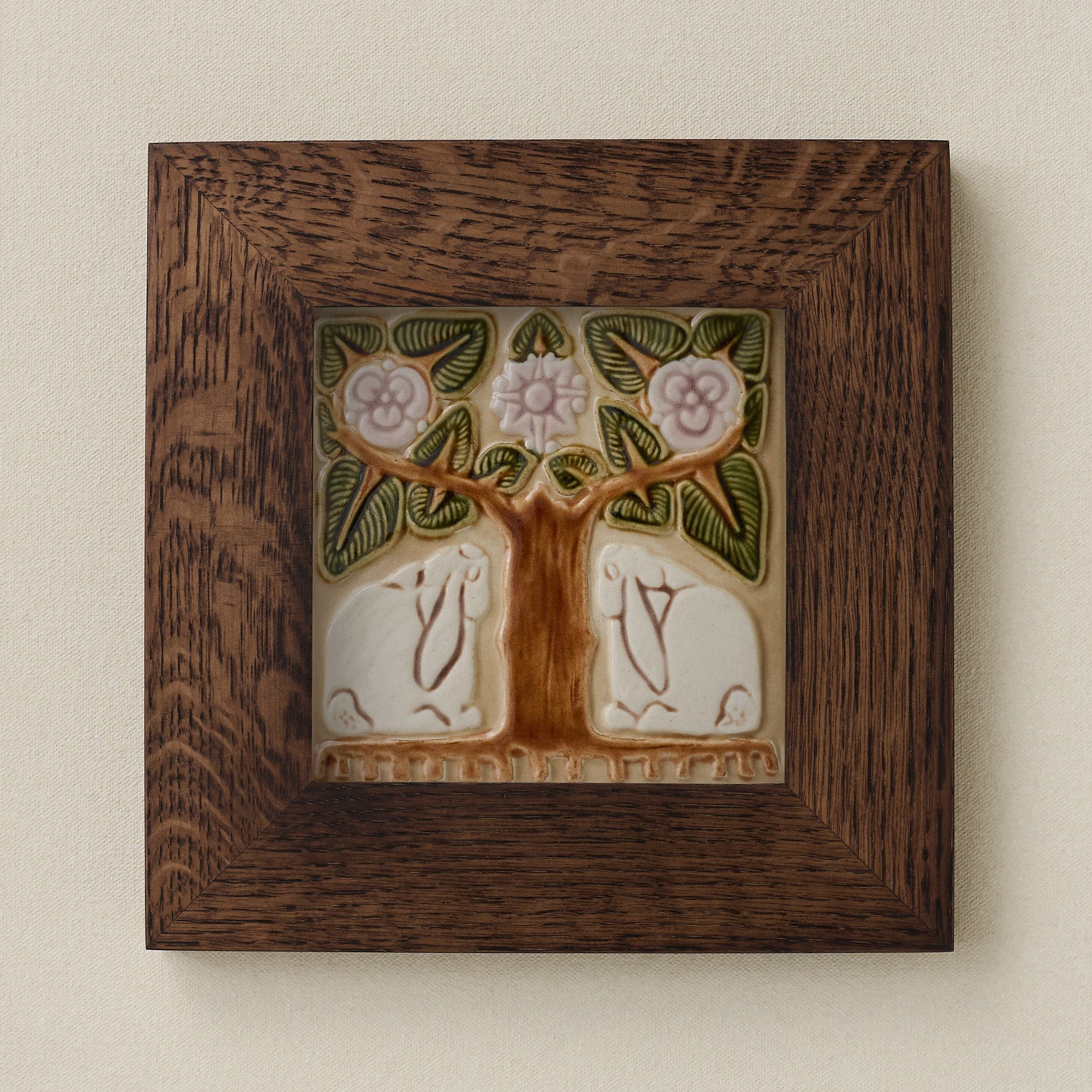 Grove Bunny Tile, Wisteria – Rookwood Pottery
