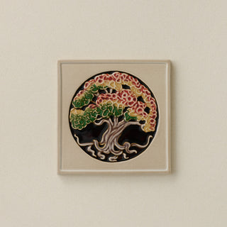 Tree of Life Tile, Russet