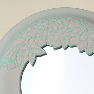 Close-up details of the one-of-a-kind mirror.