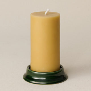 Pillar Candle Holder, Patina