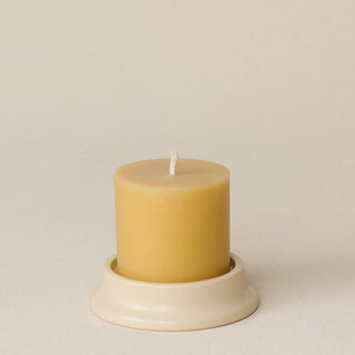Pillar Candle Holder, Raffia