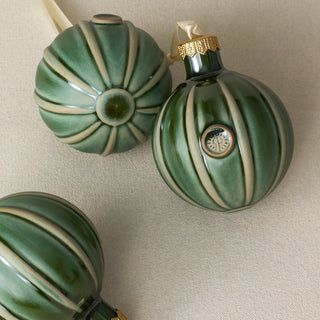 Globe Ornament, Frosted Fir