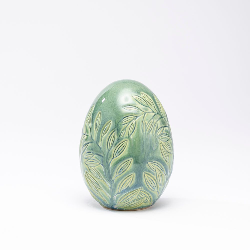 Hand-Carved Egg No. 040, Medium