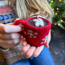 Load image into Gallery viewer, Hot Chocolate Felt Ornament
