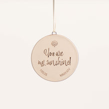 Load image into Gallery viewer, You Are My Sunshine Hippo Ornament, Melody

