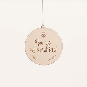 You Are My Sunshine Hippo Ornament, Harmony