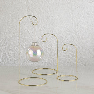 Brass Wire Ornament Stands: 6.25" / Brass