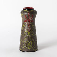 Load image into Gallery viewer, Hand Thrown Homage French Red Vase #06
