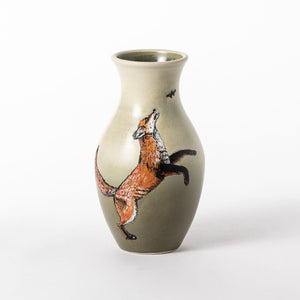Hand Thrown Animal Kingdom Vase #25