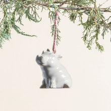 Load image into Gallery viewer, Holiday Hippo Ornament (Assorted Ribbon)
