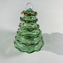 Load image into Gallery viewer, Blown Glass Ornament - Green Spruce Tree
