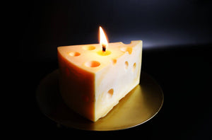 Cheese Candle | Custom Scent | Soy Wax Candle: Mahogany Teakwood