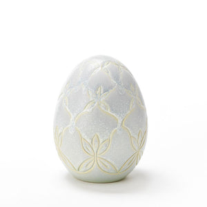 Hand Carved Large Egg #067