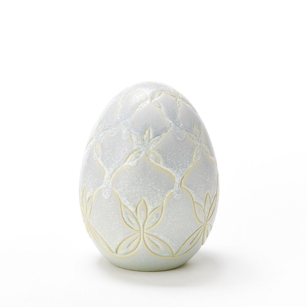 Hand Carved Large Egg #067