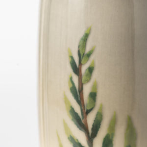 Hand Painted Fern Legacy Panel Vase