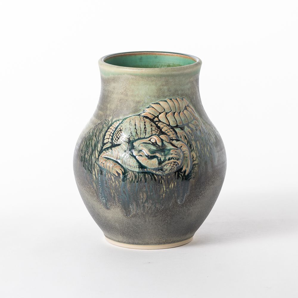 Hand Thrown Animal Kingdom Vase #30
