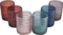 Load image into Gallery viewer, Beaded Short Tumbler Drinking Glasses, Set of 6
