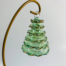 Load image into Gallery viewer, Blown Glass Ornament - Green Spruce Tree
