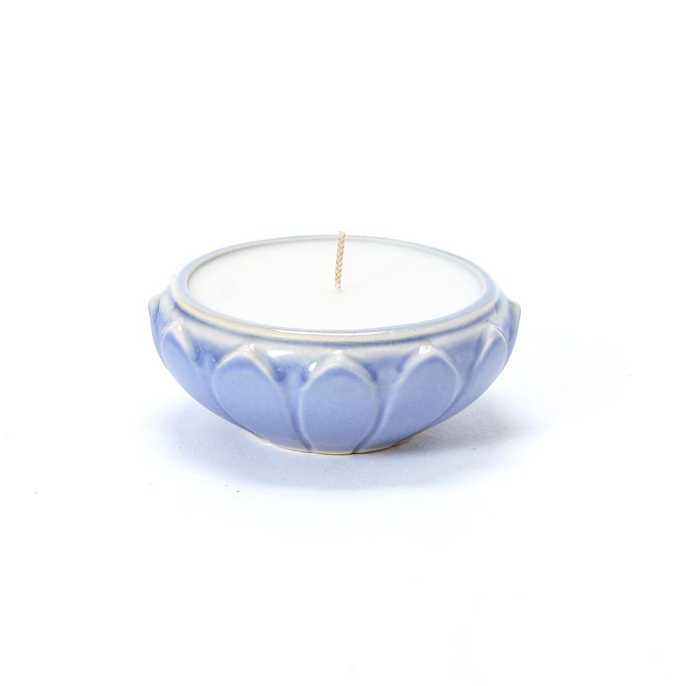 Small Flower Dish Candle - Horizon