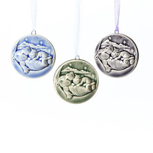 Love You to the Moon and Back Ornament Trio