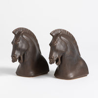 Horse Head Bookend Set, Handsome