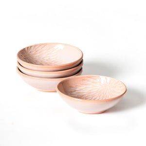 Emilia Small Bowls Set of 4, Peach Blossom