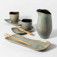Riverstone Tabletop Set for Two- Seafoam