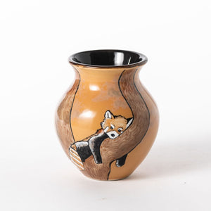 Hand Thrown Animal Kingdom Vase #56