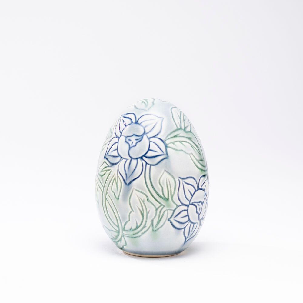 Hand-Carved Egg No. 045, Medium