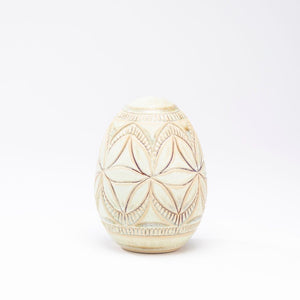 Hand-Carved Egg No. 037, Medium