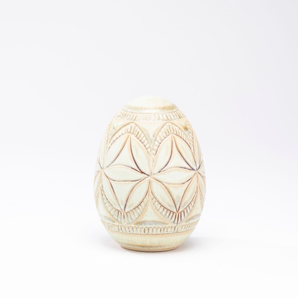 Hand-Carved Egg No. 037, Medium