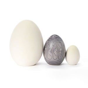 Hand Carved Medium Egg #310