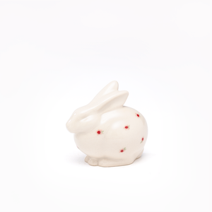 Grove Bunny Figurine, Hand-Painted Cherry Blossom