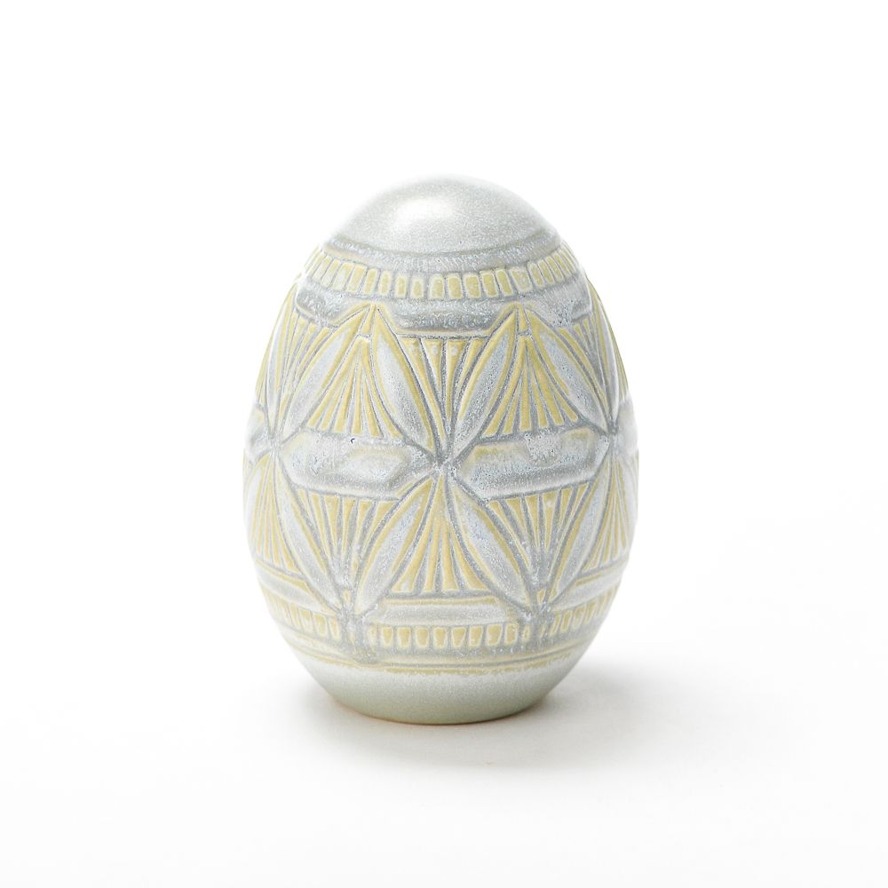 Hand Carved Medium Egg #209