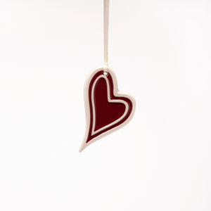 Heart Ornament- Red