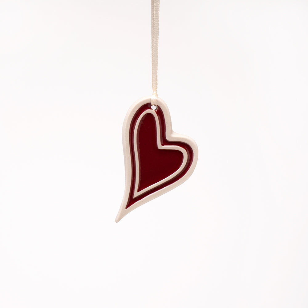 Heart Ornament- Red