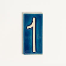 Load image into Gallery viewer, House Number Tile, Aegean

