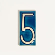 Load image into Gallery viewer, House Number Tile, Aegean
