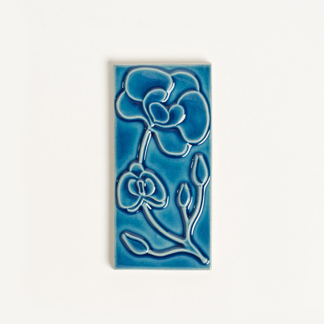 House Number Spacer Tile, Aegean Orchid