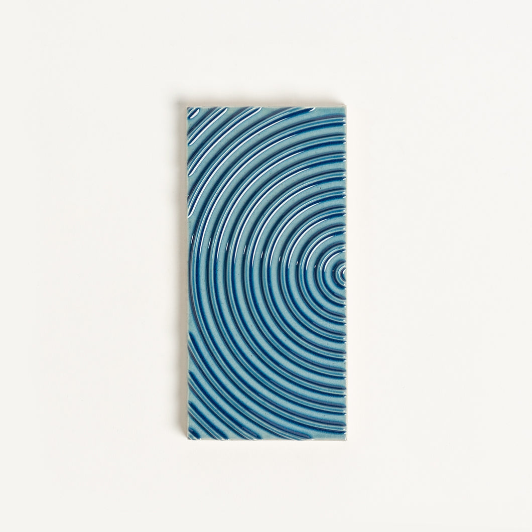 House Number Spacer Tile, Aegean Contour