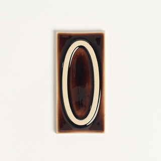 House Number Tile, Brandy
