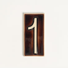 Load image into Gallery viewer, House Number Tile, Brandy
