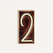 Load image into Gallery viewer, House Number Tile, Brandy
