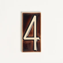 Load image into Gallery viewer, House Number Tile, Brandy
