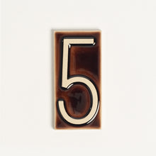 Load image into Gallery viewer, House Number Tile, Brandy
