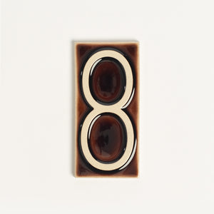 House Number Tile, Brandy