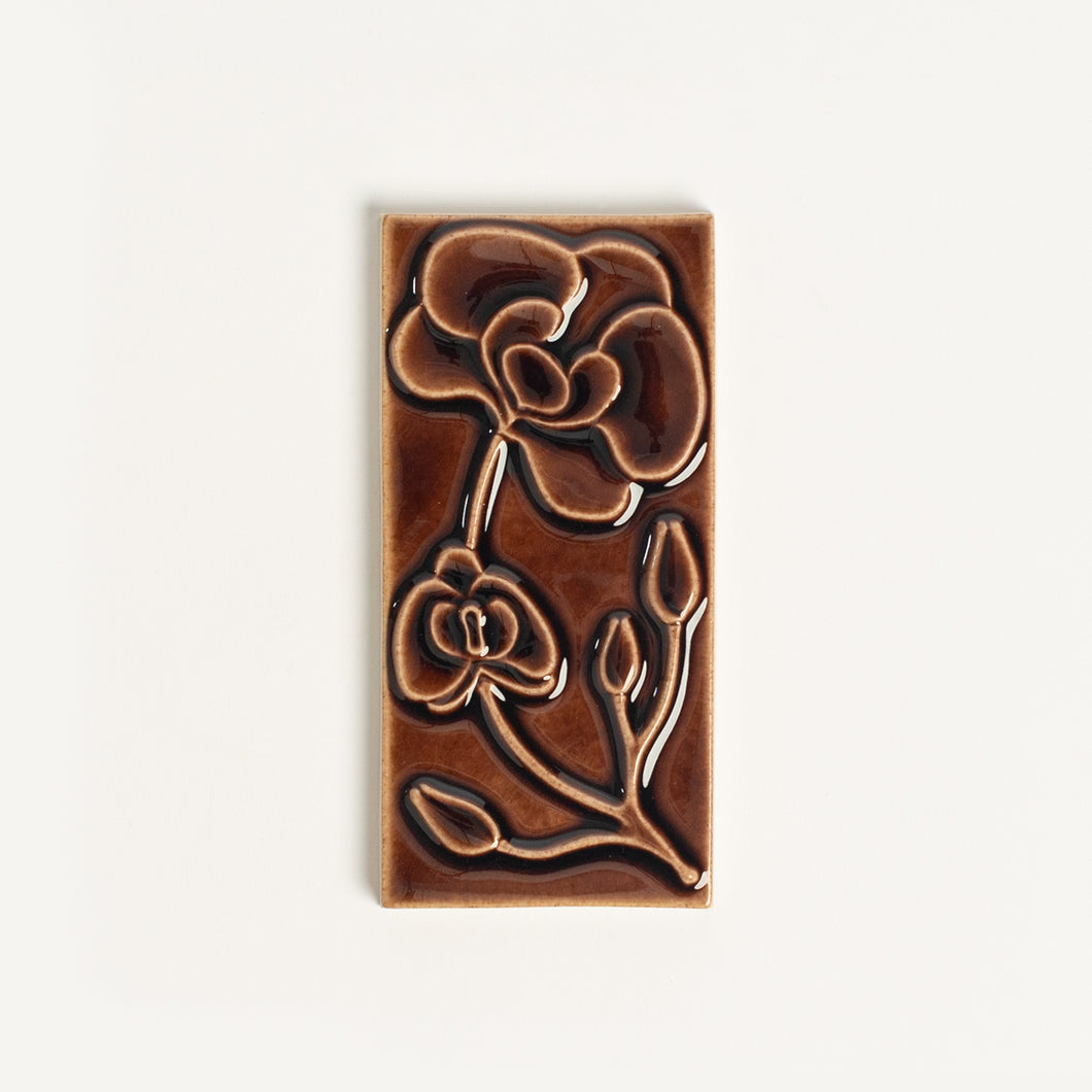 House Number Spacer Tile, Brandy Orchid