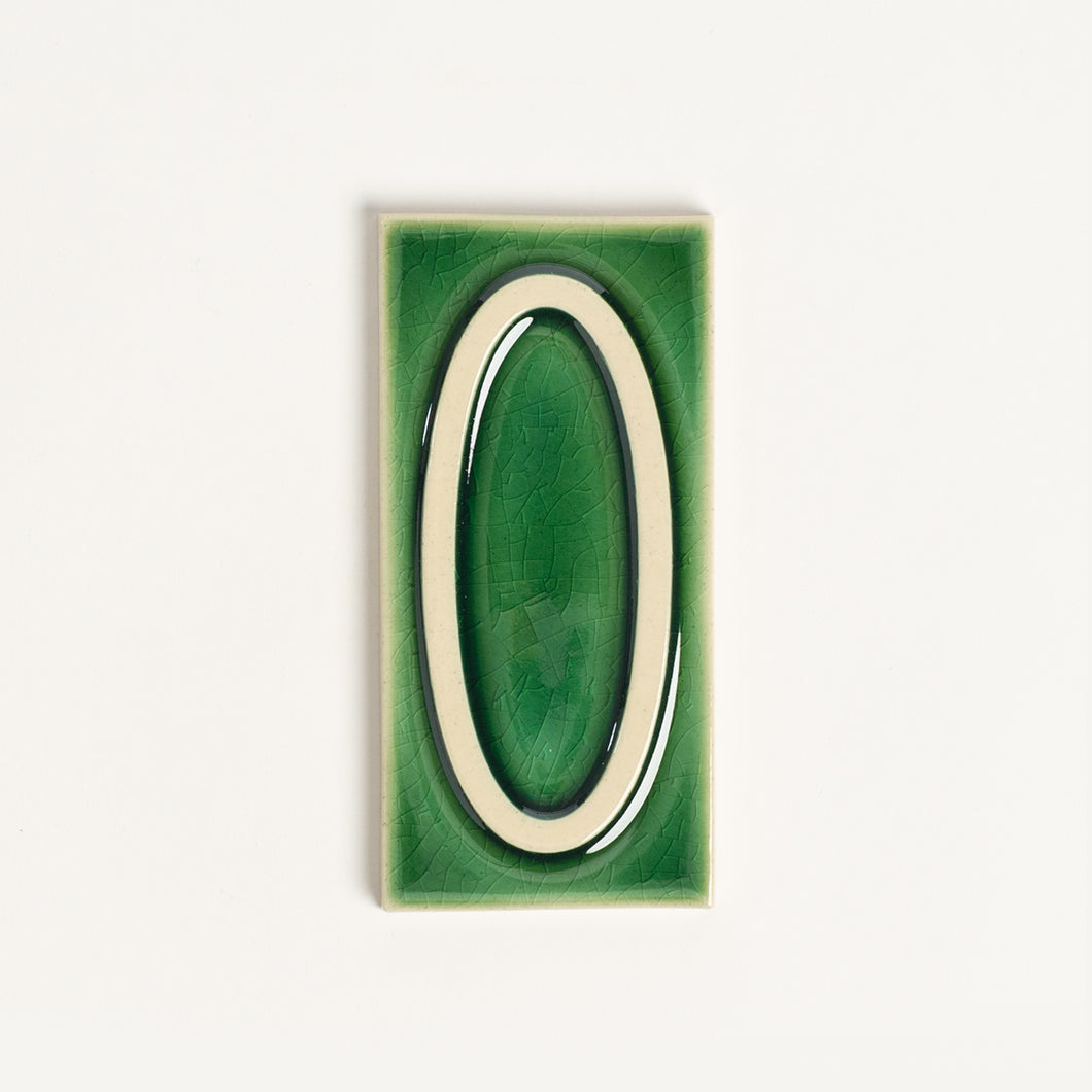 House Number Tile, Emerald Isle