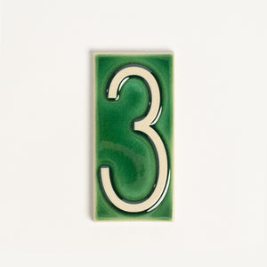 House Number Tile, Emerald Isle