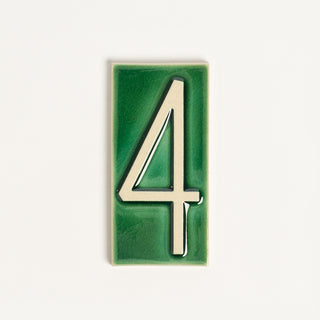 House Number Tile, Emerald Isle